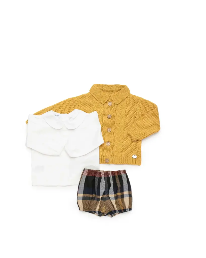 CONJUNTO PANTALON CHAQUETA PANA CUADROS - 26693