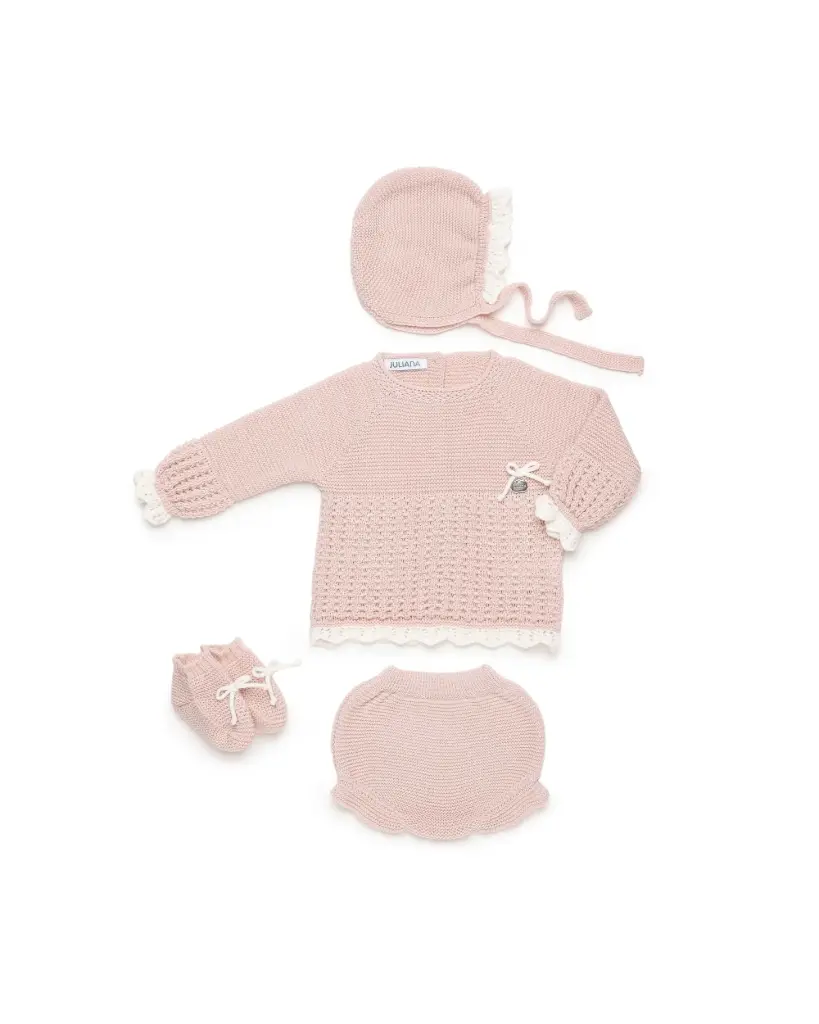CONJUNTO BRAGA PUNTO EMPIECE RECOGIDAS BOTAS - 26579