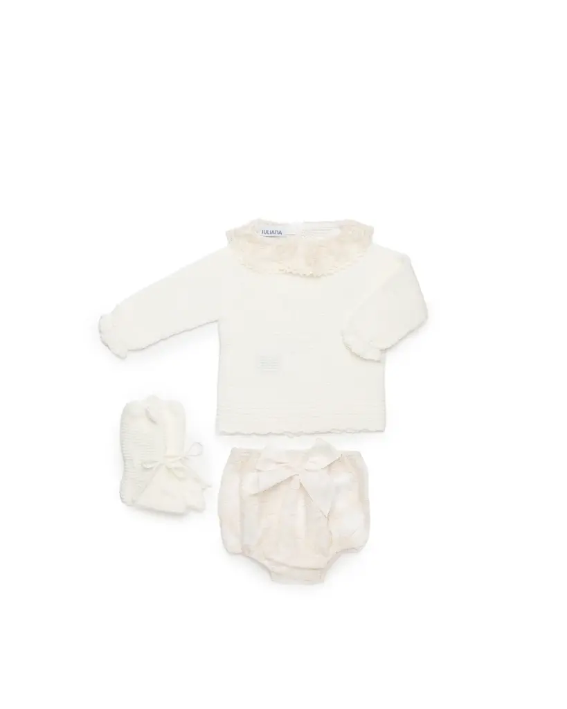 CONJUNTO BRAGA ENCAJE CON BOTAS - 26603